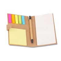 Cheap kraft paper custom design small notepad with pen